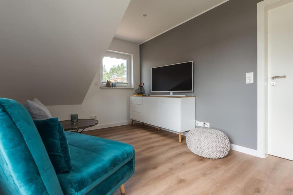 5 Sterne-Ferienhaus Eisvogel Am See Mit Sauna Und Kamin Krakow am See Bagian luar foto